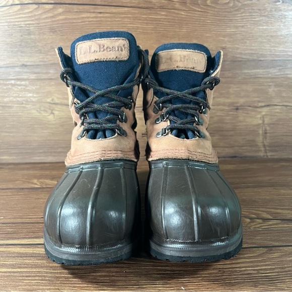 L.L. BEAN Maine Hunting Shoe Brown Leather Duck Boots Women’s Size 8 Shoes - Picture 5 of 10